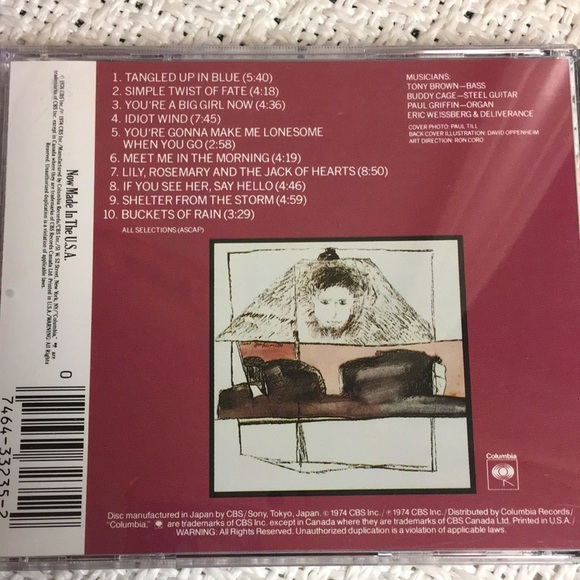 Bob Dylan CD “Blood on the Tracks” - Picture 2 of 7